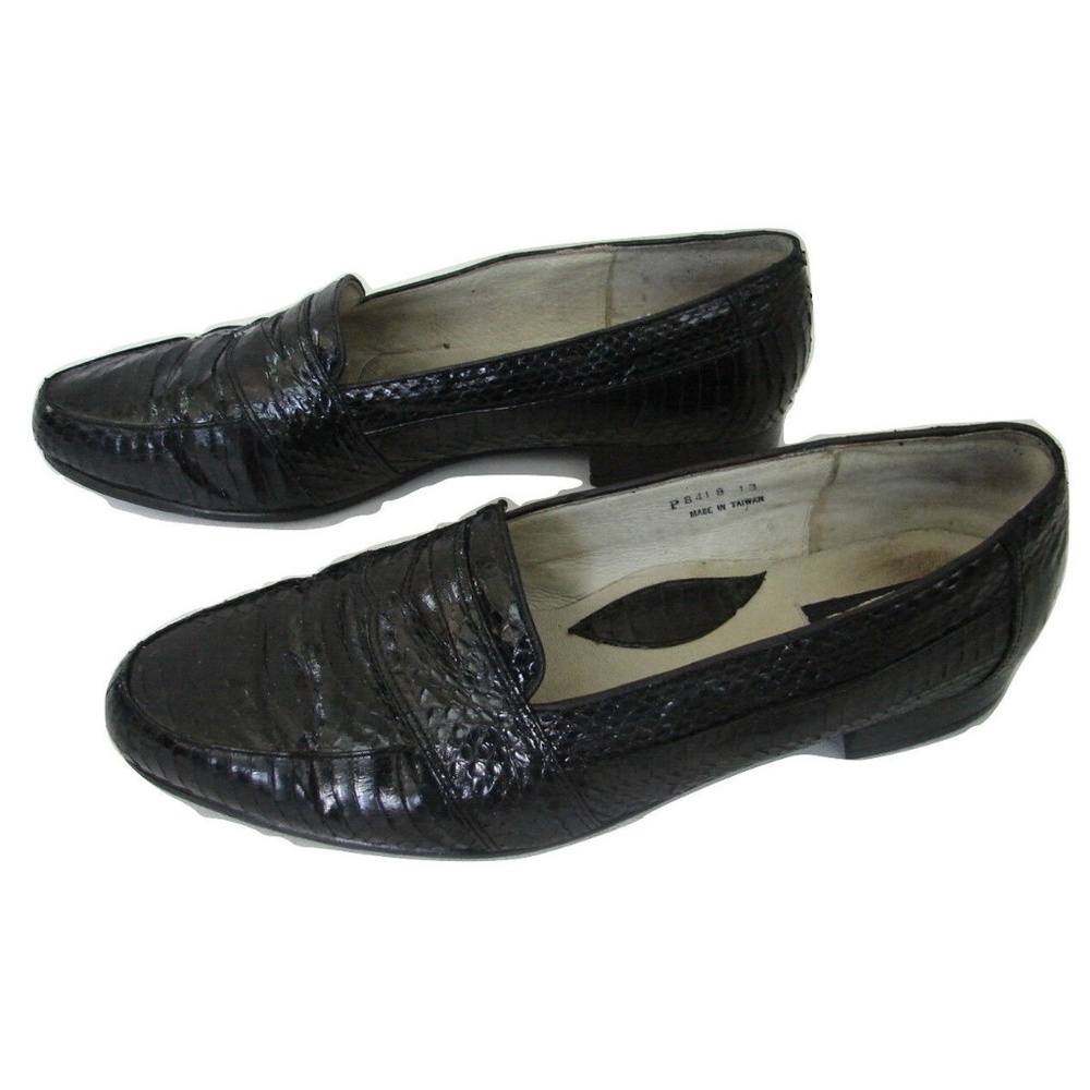 Vintage Pierre Cardin Genuine Snake Loafers 13